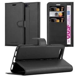 Coque pour OnePlus 5 Housse en NOIR DE JAIS Etui Case Cover Protection fermeture magnétique Portefeuille