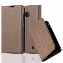 Coque - CADORABO - Nokia Lumia 550 - Marron Café - Fermeture Magnétique Invisible - Étui Book Style