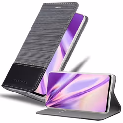 Coque pour Xiaomi Mi MIX 2 - CADORABO - GRIS NOIR - Similicuir - Stand Horizontal - Fentes pour Cartes