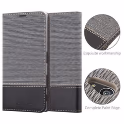 Cadorabo Coque pour Sony Xperia Z5 PREMIUM en GRIS NOIR
