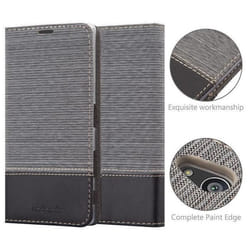 Cadorabo Coque pour Sony Xperia Z5 PREMIUM en GRIS NOIR