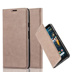 Coque Google PIXEL 2 XL en MARRON CAFÉ de Cadorabo (Design FERMETURE MAGNÉTIQUE INVISIBLE) Etui de Protection Complète avec Rabat à