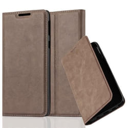 Coque - CADORABO - Sony Xperia E5 - Marron Café - Étui en Simili-Cuir - Fermeture Magnétique Invisible