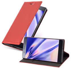 Coque pour Sony Xperia XZ1 COMPACT Housse en ROUGE DE POMME Etui Case Cover Protection Portefeuille Wallet