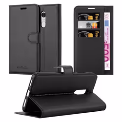 Coque - CADORABO - Xiaomi RedMi NOTE 4 - Simili-cuir - Noir de jais - Étui avec rabat et stand