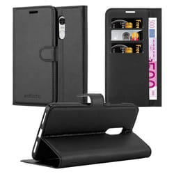 Coque - CADORABO - Xiaomi RedMi NOTE 4 - Simili-cuir - Noir de jais - Étui avec rabat et stand