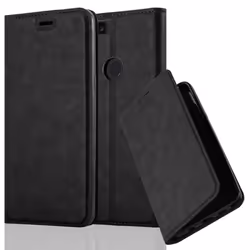 Coque OnePlus 5T - CADORABO - NOIR NUIT - Étui en Simili-Cuir - Fermeture Magnétique - Protection Complète