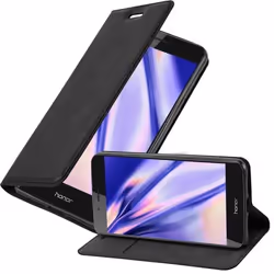 Coque - Cadorabo - Honor 6C - Noir Nuit - Silicone TPU - Fermeture magnétique