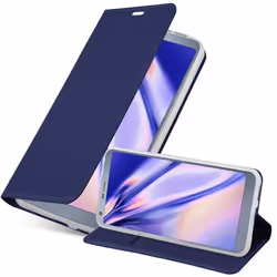 Coque pour LG G6 Etui en CLASSY BLEU FONCÉ Housse Case Cover Protection fermeture magnétique Portefeuille Wallet