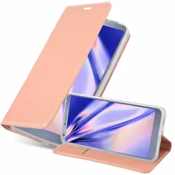 Coque pour LG G6 Etui en CLASSY OR ROSÉ Housse Case Cover Protection fermeture magnétique Portefeuille Wallet