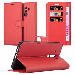 Coque pour Huawei MATE 10 PRO Housse en ROUGE CERISE Etui Case Cover Protection fermeture magnétique Portefeuille