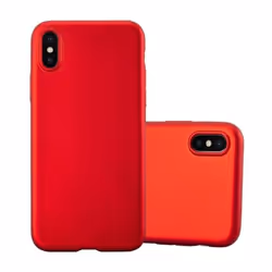 Coque - CADORABO - iPhone X - XS - Rouge Métallique - Shockproof - Ultra Slim
