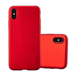 Coque - CADORABO - iPhone X - XS - Rouge Métallique - Shockproof - Ultra Slim