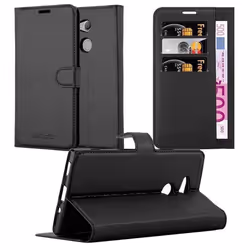 Coque pour Sony Xperia XA2 ULTRA Housse en NOIR DE JAIS Etui Case Cover Protection fermeture magnétique Portefeuille