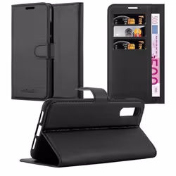 Coque pour Huawei P20 Housse en NOIR DE JAIS Etui Case Cover Protection fermeture magnétique Portefeuille
