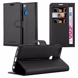 Coque pour Honor 9 LITE Housse en NOIR DE JAIS Etui Case Cover Protection fermeture magnétique Portefeuille