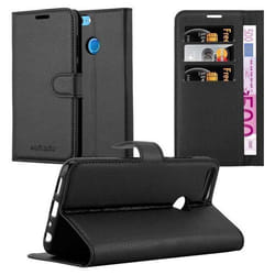 Coque pour Honor 9 LITE Housse en NOIR DE JAIS Etui Case Cover Protection fermeture magnétique Portefeuille