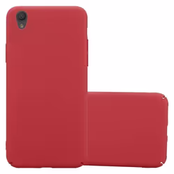 Coque pour Sony Xperia L1 Etui en FROSTY ROUGE Housse Hard Case Cover Protection à laspect givré