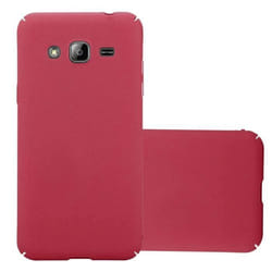 Coque pour Samsung Galaxy J3 2017 Etui en FROSTY ROUGE Housse Hard Case Cover Protection à laspect givré