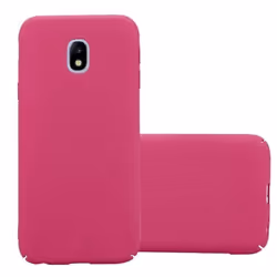 Coque pour Samsung Galaxy J7 2017 Etui en FROSTY ROSE VIF Housse Hard Case Cover Protection à laspect givré