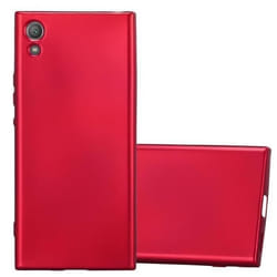Coque de téléphone - CADORABO - Sony Xperia XA1 - Rouge Métallique - Ultra Slim - Shockproof