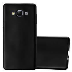 Coque pour Samsung Galaxy A7 2015 Housse en METALLIC NOIR Etui Case Cover Protection Silicone TPU Cover matte