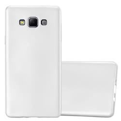 Coque pour Samsung Galaxy A7 2015 Housse en METALLIC ARGENT Etui Case Cover Protection Silicone TPU Cover matte