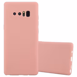 Coque de téléphone - CADORABO - Samsung Galaxy NOTE 8 - Silicone TPU - Candy Rose Vif - Protection optimale