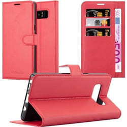Cadorabo Étui pour Samsung Galaxy NOTE 8 - en Rouge - Étui pour livre avec fermeture magnétique fonction de support et fente pour