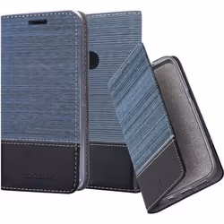 Coque pour Google PIXEL 3 Housse en BLEU FONCÉ NOIR Etui Case Cover Protection fermeture magnétique