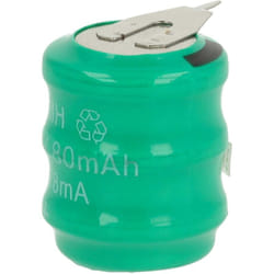NiMH pile bouton de remplacement pour type 3/V80H 2 épingles 80mAh 3,6V convient pour les batteries de modélisme etc. - Vhbw