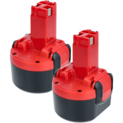 Vhbw - 2x Batterie compatible avec Bosch gsr 9.6V, psr 960 outil électrique (1500 mAh, NiMH, 9,6 v)