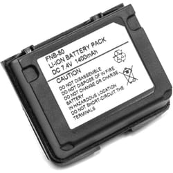 Batterie compatible avec Vertex / Yaesu VX-5E, VX-5R, VX-5RS, VX-6, VX-6E, VX-6R, VX-7E radio talkie-walkie (1400mAh, 7,4V, Li-ion) - Vhbw