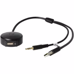 vhbw - the clever way Câble adaptateur AUX Line-In pour connecter votre lecteur MP3 ou smartphone à votre système audio d'aut ...