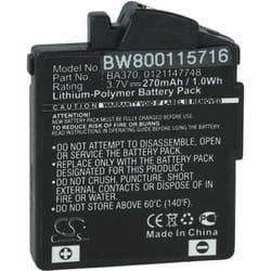 Vhbw - Batterie compatible avec Sennheiser pxc 310, px 360 bt, pxc 360 bt, pxc 310 bt casque audio, écouteurs sans fil (270mAh, 3,7V, Li-polymère)