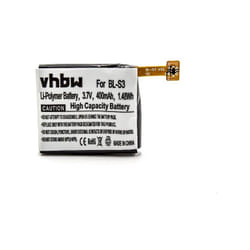 Vhbw - 1x Batterie remplacement pour lg EAC62618501, BL-S3 pour smartwatch montre connectée bracelet fitness (400mAh, 3,7V, Li-polymère)
