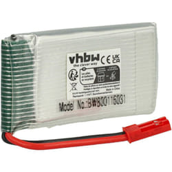 vhbw Batterie Li-Polymère 1100mAh (3.7V) Prise JST pour la construction de modèles réduits (voiture de course, hélicoptère, avion et bateau)