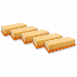 vhbw - the clever way Lot de 5x filtre à plis plats pour votre aspirateur sec et humide - Finition sur mesure pour un changem ...