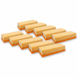 vhbw - the clever way Lot de 10x filtre à plis plats pour votre aspirateur sec et humide - Finition sur mesure pour un change ...