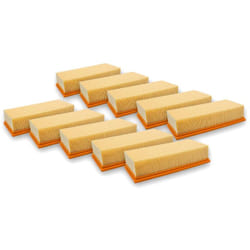 Vhbw - 10x filtre plissé plat compatible avec Hilti vc 60M-X, vc 60 u, vc 60L-X, vc 60-U aspirateur - Élément filtrant