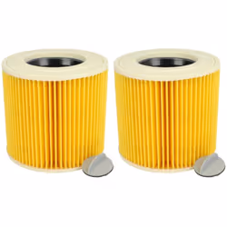 vhbw - the clever way Set de Cartouche Filtre pour votre aspirateur industriel, pour aspiration à sec ou humide - Finition su ...
