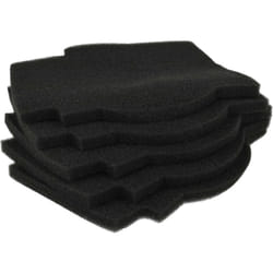 5x Filtre à air compatible avec Lunos Silvento ventilateur, aération, ventilation - noir - Remplacement pour 2/FSI-R, 39721 - Vhbw