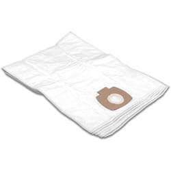 Vhbw - 5x sacs compatible avec Metabo 30 lpc, asa 25, Inox aspirateur - microfibres non tissées, blanc