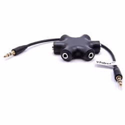 Répartiteur audio avec 5 prises jack 3,5mm - Câble jack 3,5 mm inclus (20cm) - Couleur : noir Ce répartiteur est idéal pour t ...
