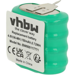 Vhbw - NiMH pile bouton de remplacement pour type 4/V150H 3 épingles 150mAh 4,8V convient pour les batteries de modélisme etc.