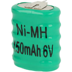 NiMH pile bouton de remplacement pour type 5/V150H 3 épingles 150mAh 6V convient pour les batteries de modélisme etc. - Vhbw