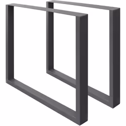 Livraison: 2x Pieds de table 60 x 72 cm en acier revêtu par poudre 4x Protecteurs de sol Information technique: Matériel : ac ...