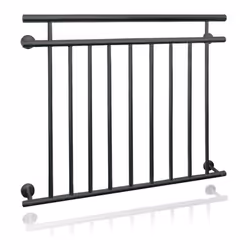 Garde-corps balcon - ECD GERMANY - 90 x 128 cm - Anthracite - Métal - Résistant aux intempéries