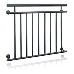 Garde-corps balcon - ECD GERMANY - 90 x 128 cm - Anthracite - Métal - Résistant aux intempéries