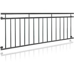Garde-corps balcon à la francaise en acier anthracite 90 x 225 cm - ECD GERMANY